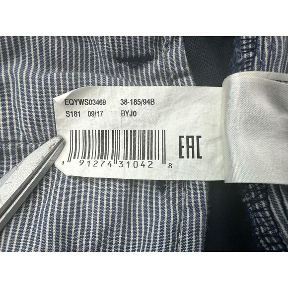 Quiksilver Shorts Mens 38 Blue Straight Fit Classic Chino Casual Walking Summer - Picture 9 of 12